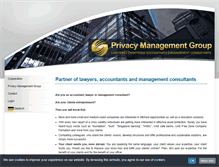 Tablet Screenshot of privacy-management-group.com